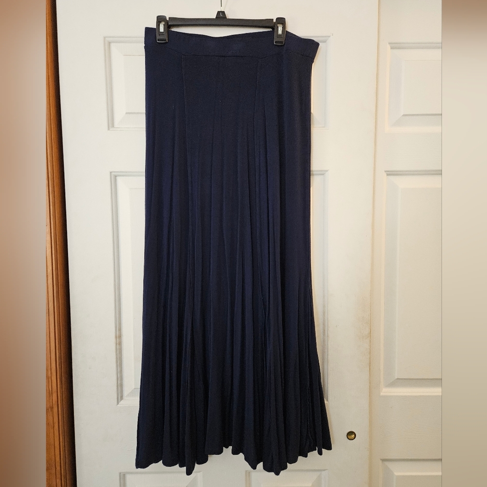 Simply Vera Vera Wang Deep Blue Maxi Skirt